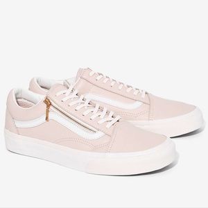 Leather old school pink vans